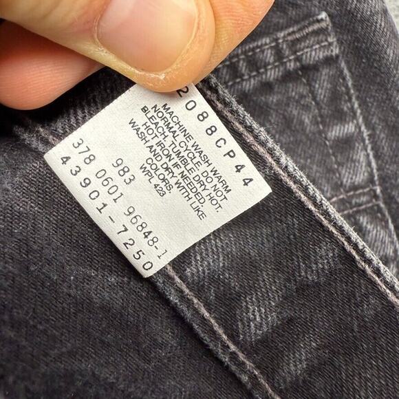 Vintage Levi's Jeans Men's 32x32 Fits 30x32 Black Relaxed Straight Faded Red Tab - Picture 9 of 11